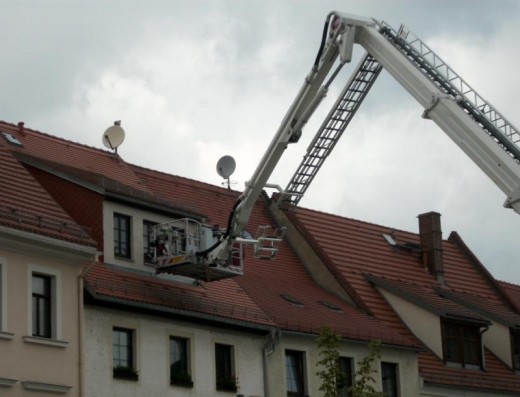 Hubsteiger im Einsatz