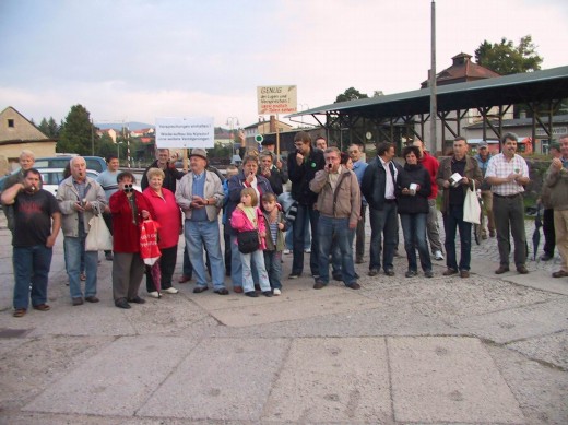 Schwabenstreich am Dippser Bahnhof (10.09.2010)