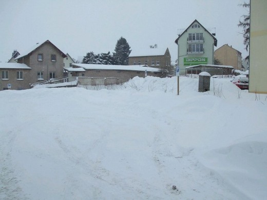 Der ganze Platz ist leer